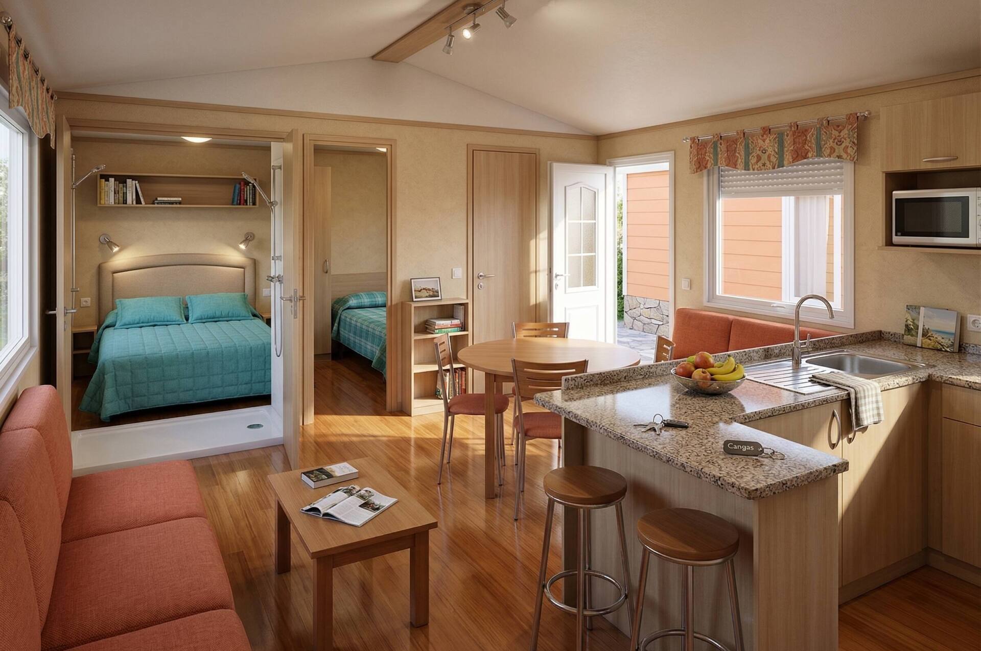 Interior de la casa Oncela