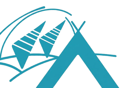 logo camping titulos celeste